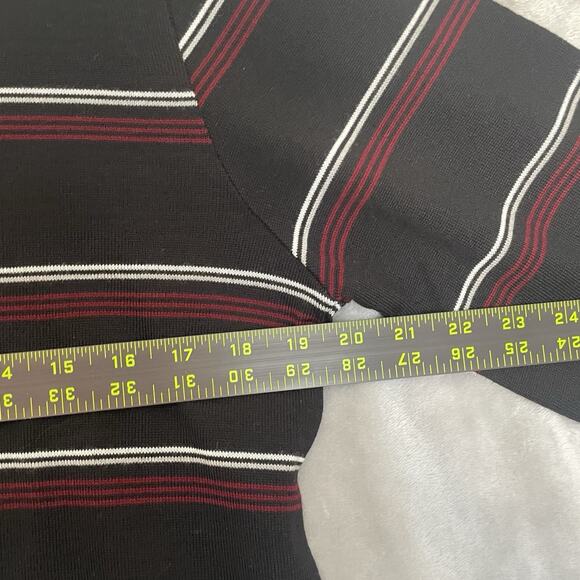 Scout Crewneck Sweater Mens Large Striped Merino Wool Made in Italy Pullover Top - Picture 5 of 8